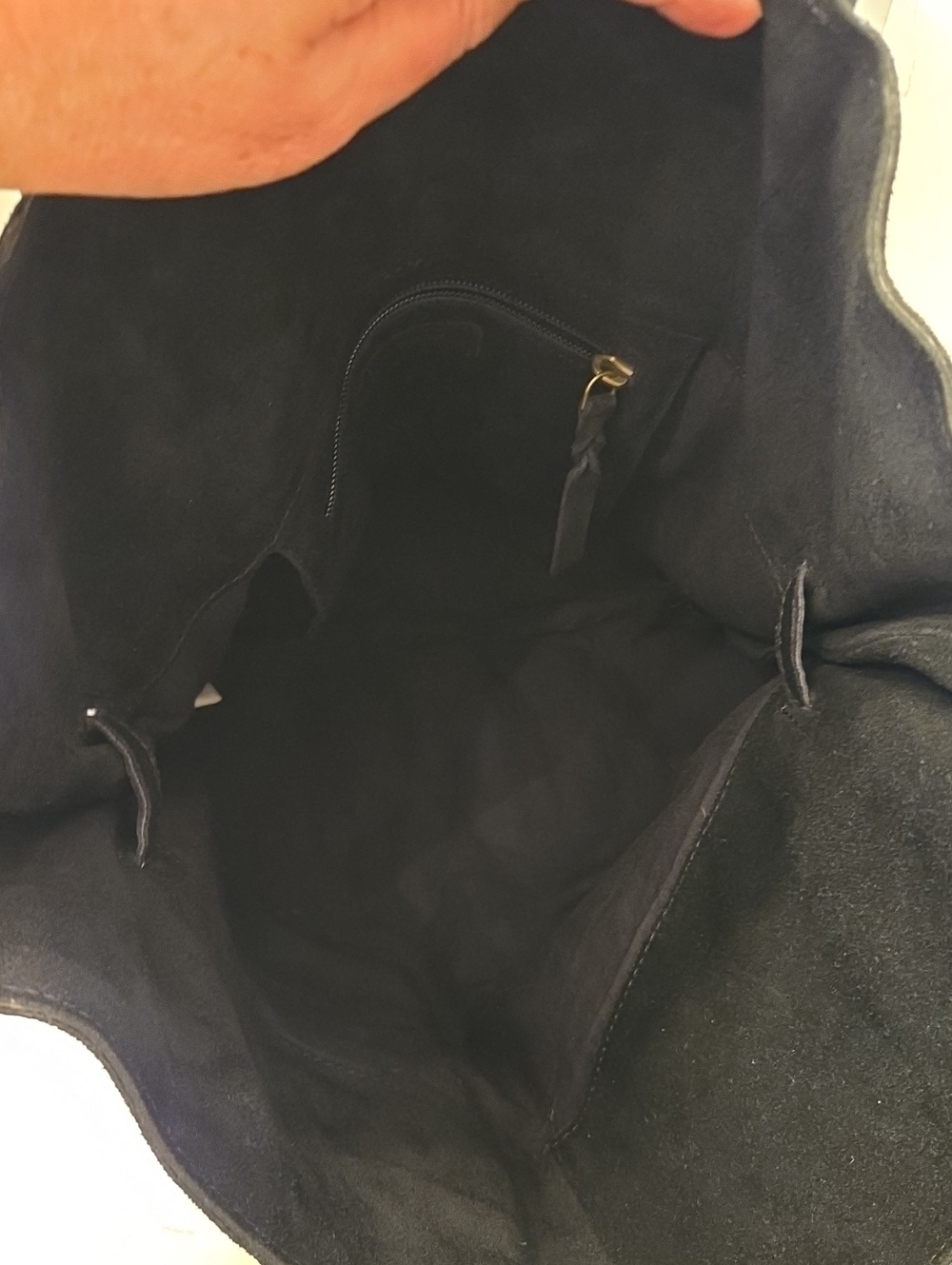 Free People Black Suede Embroidered Beaded Tote Bag Purse - Picture 16 of 16